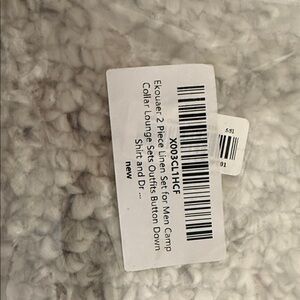 EKouaer Men's Linen Set - Gray